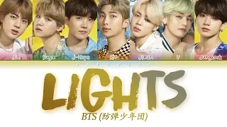 BTS Lights Color Coded Lyrics Eng Rom 日本語字幕 한국어 가사 