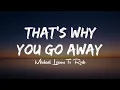 Download Lagu MLTR — That's Why You Go Away ||LYRICS||