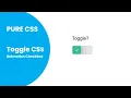 Toggle CSS Custom Animation Checkbox - Switch with Pure CSS HTML Tutorial CSS Trick