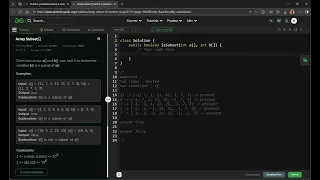 Array Subset problem - Basic