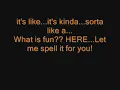 Spongebob FUN song with lyrics