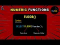 Numeric Functions in SQL FLOOR Function SQL Series