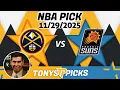 Denver Nuggets vs Phoenix Suns Pick 25 NBA Pick Prediction