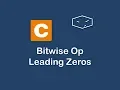 bitwise op leading zeros in c