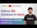 Deploy SQL Database in Azure Azure SQL Azure SQL Database Tutorial Intellipaat