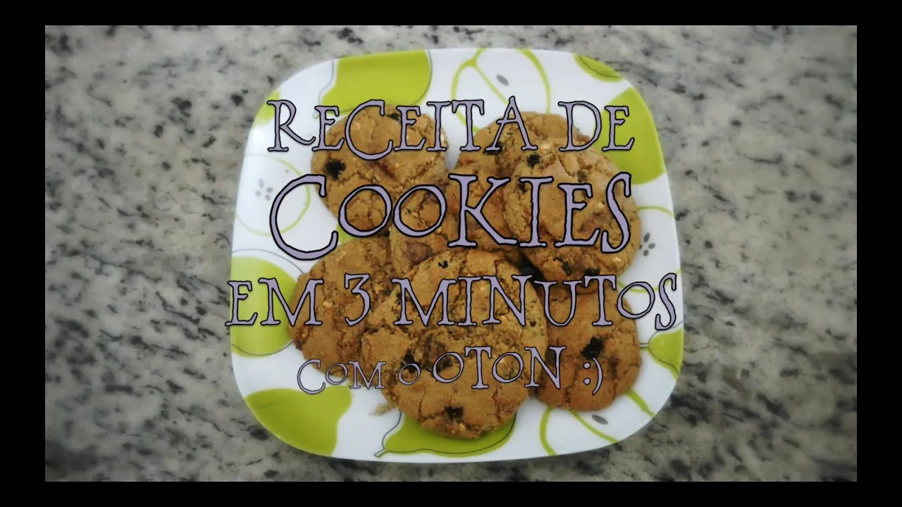 COZINHANDO COM A CAOTICAH EM: RECEITA DE COOKIES EM 3 MINUTOS! :)