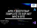 Apply bootstrap template to aspmvc 6