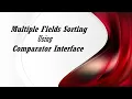 Tamil - Multiple Sorting in Objects Using Comparator Functional Interface