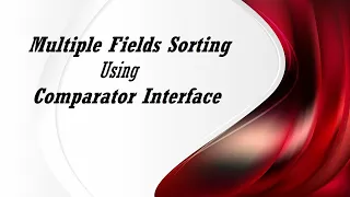 Tamil - Multiple Sorting in Objects Using Comparator Functional Interface