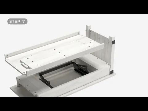 Freedan - Rect Lift Top Cocktail Table - Grayish Brown