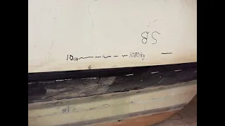 New rudder & Load waterline