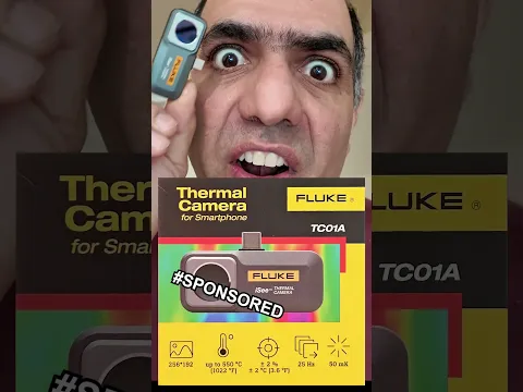 Seeing in Thermal #experiment #fluke #funny