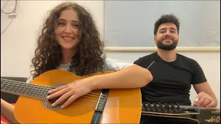 ان راح منّك يا عين - (عزف قانون وجيتار)