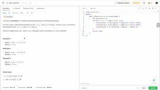 LeetCode 896 Monotonic Array C Straightforward Approach