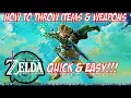 The Legend Of Zelda Tears of the Kingdom How To Throw Items And Weapons Nintendo Switch