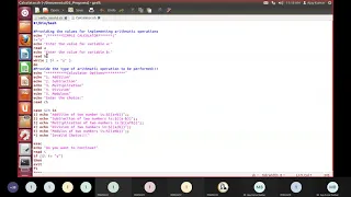 Shell Script Programs Hello world and Calculator program