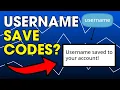 How To Create A Usename Savecode System In Scratch