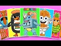 Download Lagu Sprunki Italian brainrot All Characters Phases 1vs2vs3vs4 | Sprunki Sticker Book | Paper DIY