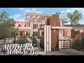 Bloxburg Modern Hillside Home Home Roblox Bloxburg Speedbuild