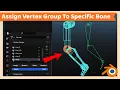 Assign Vertex Group To Specific Bone Blender Rig Tutorial
