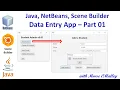 Java NetBeans SceneBuilder - Data Entry App