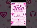 Barbie Birt ay Party Invitation