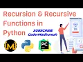 Recursion in Python in Hindi Python Lecture 35 Recursive functions direct indirect recursion