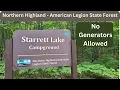 Quiet Camping At Starrett Lake Campground in Wisconsin s Northern Highland American Legion Forest