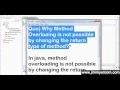 Jave Interview Question Why Can t We Overload Method By Changing Return Types