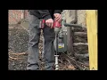 PE18SQ ground anchor installation with bracket