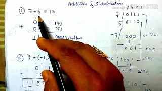 1 s and 2 s and subtraction of binary numbers-
