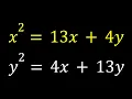 Solving a Symmetrical System in Two Ways