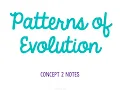 Unit 6 Evolution Concept 2 Notes UPDATED