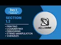 Python Tutorial Day 1 of 100 days of python bootcamp section 1 2 Printing String Comments Variable