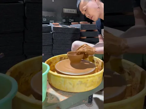 Crafting a Unique Pottery Piece From Soft Clay! #PotteryMaking #HandmadePottery #PotteryArt #ClayArt