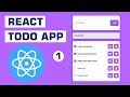 Build a Todo app with React JS - React JS Project for Beginners