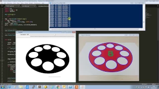 OpenCV circles detection with threshold edges and contours in Python