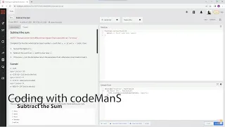 Archived Codewars 8 kyu Subtract the Sum JavaScript