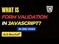 65 What are JavaScript form validations