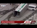 Tractor trailer crashes into van closing portion of I-79