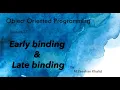Early Binding and Late Binding in OOP Polymorphism OOP Lec M Zeeshan Khalid In Urdu