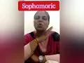 Word Meaning - Sophomoric