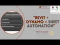 Automate Sheet Creation in Revit Using Dynamo Step-by-Step Tutorial
