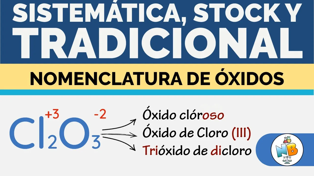 📌 NOMENCLATURA DE ÓXIDOS: SISTEMÁTICA, STOCK Y TRADICIONAL | Nomenclatura y Balanceo