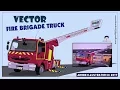 How to Draw a Vector Fire Brigade Truck Adobe Illustrator 2021 Tutorial