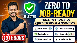 Java Interview Questions for Freshers Experienced 10 Hours Full Course