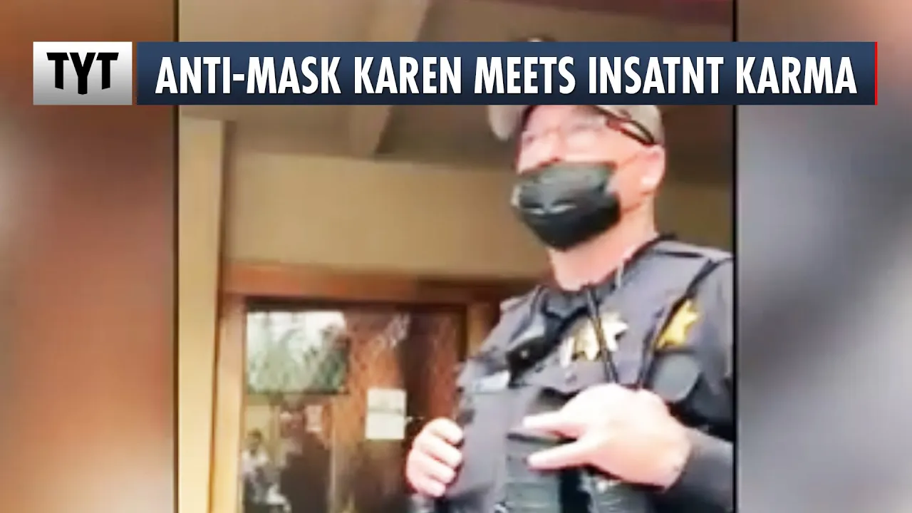 Anti-Mask Karen Learns About Instant Karma