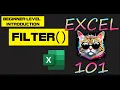 Excel 365 Intro to FILTER function - beginners guide