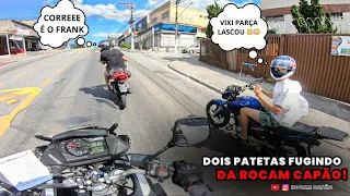 Fuga atrás de duas motos pela ROCAM 🔥