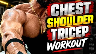 Day 2 Chest Shoulder Tricep #youtube #youtubeshorts #gym #video 
